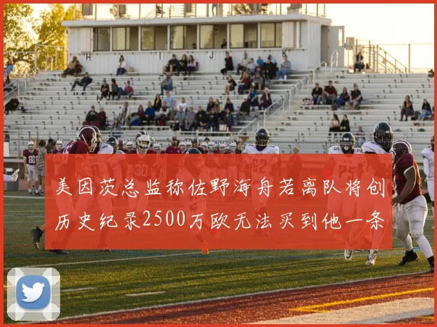 美因茨总监称佐野海舟若离队将创历史纪录2500万欧无法买到他一条腿